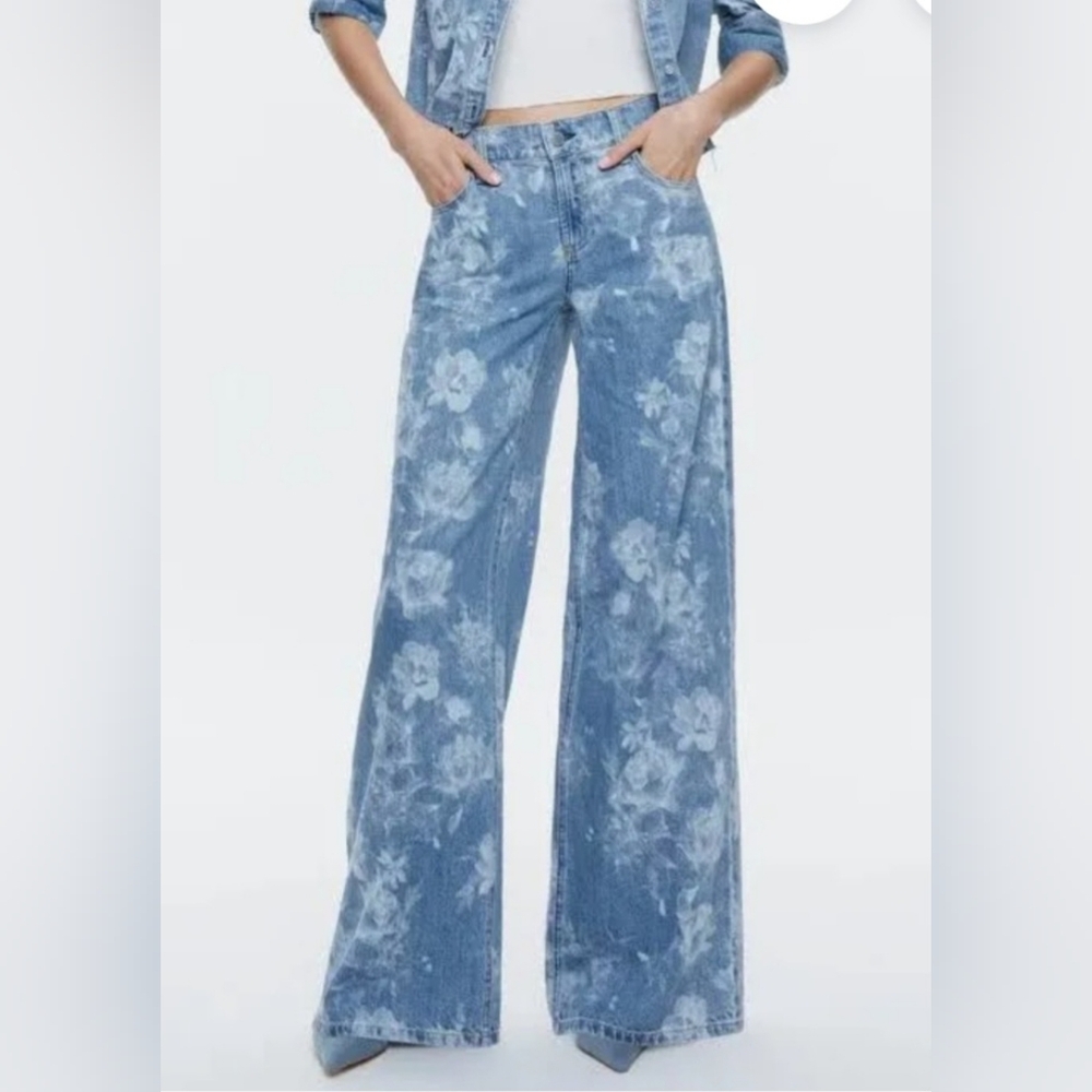 Alice + Olivia Trish Low Rise Baggy Jean